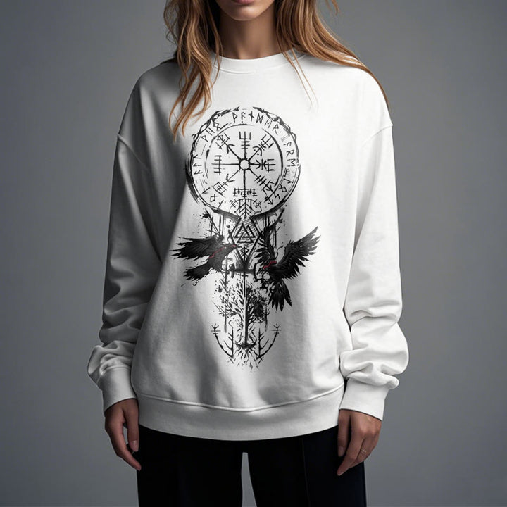 WorldNorse Viking Vegvisir Valknut Totem Sweatshirt - image 15