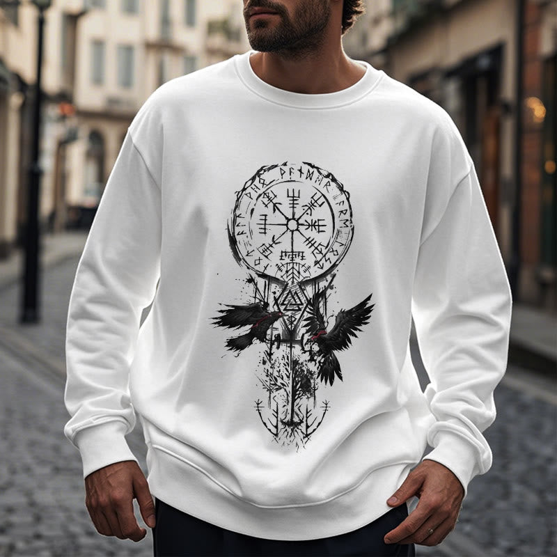 WorldNorse Viking Vegvisir Valknut Totem Sweatshirt - image 14