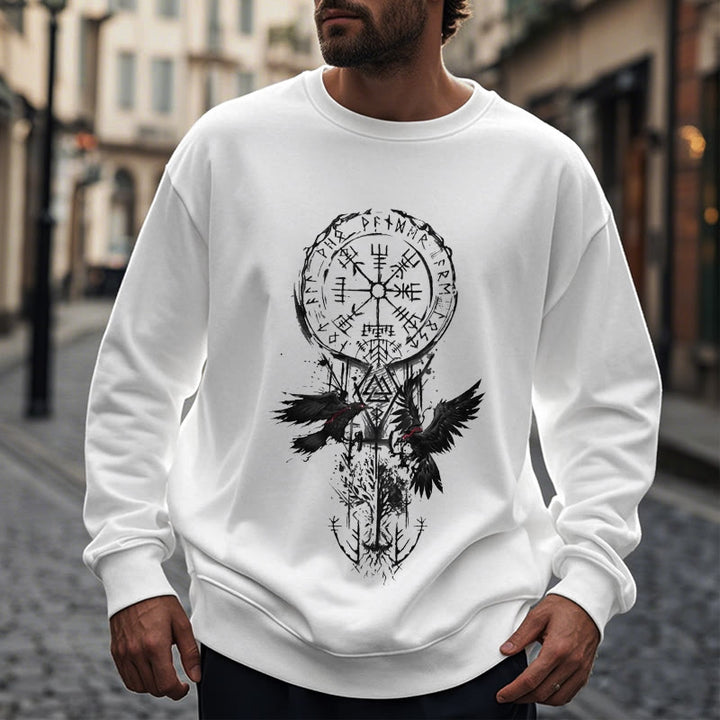 WorldNorse Viking Vegvisir Valknut Totem Sweatshirt - image 14