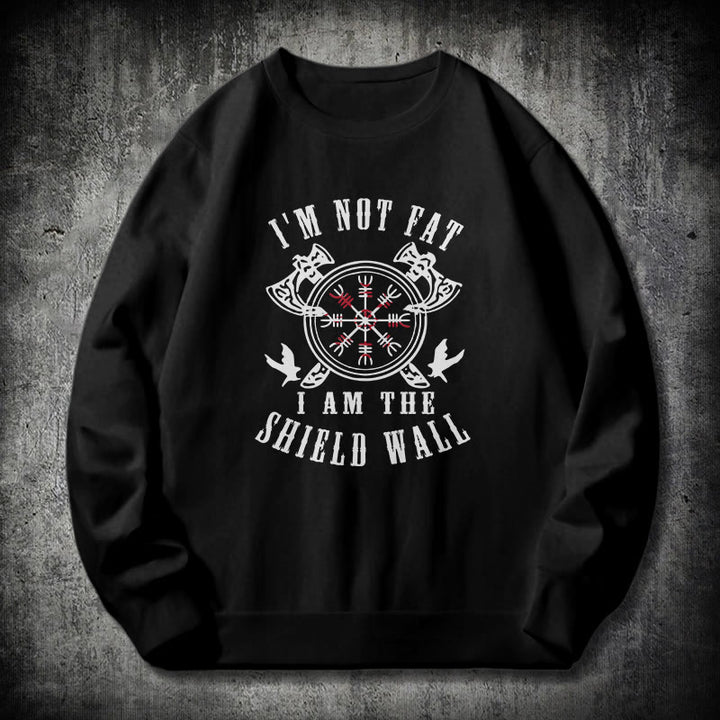 WorldNorse I am the Shield Wall Helm of Awe Sweatshirt - Black - 2XL - image 0