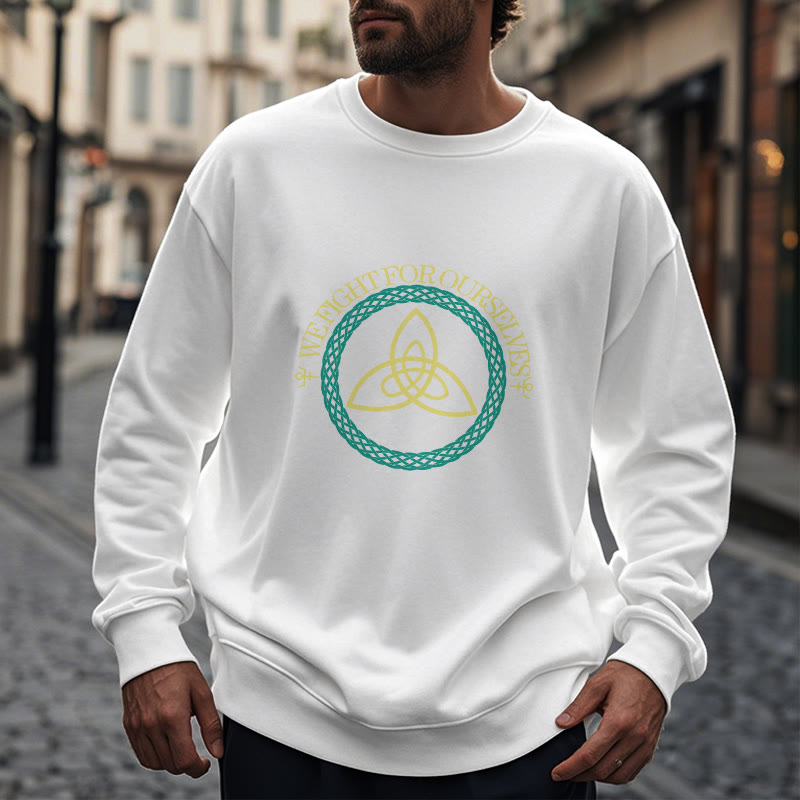 WorldNorse Celtic Knot Round Triquetra Sweatshirt - image 14