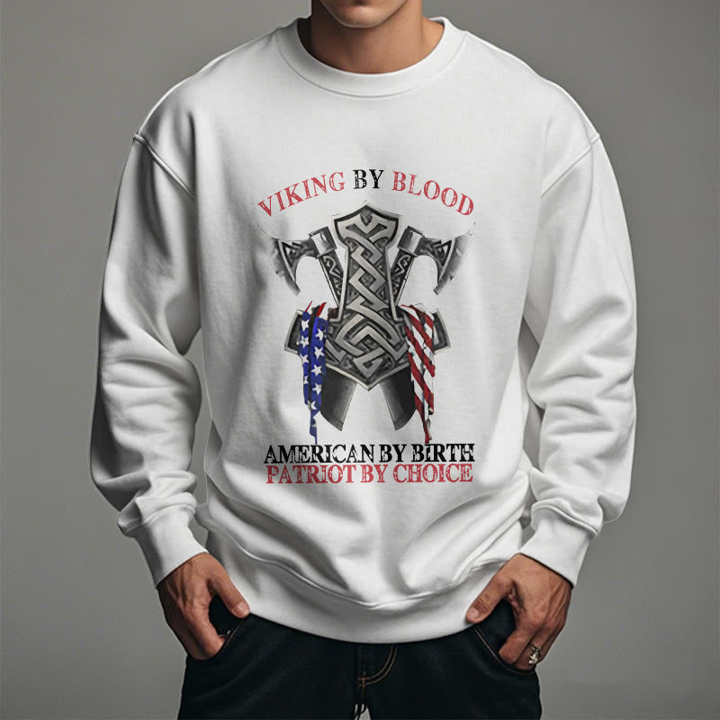 WorldNorse Viking By Blood Mjolnir Axe Celtic Knot Sweatshirt - image 12