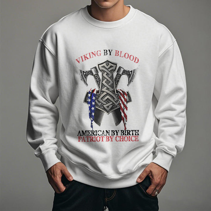 WorldNorse Viking By Blood Mjolnir Axe Celtic Knot Sweatshirt - image 12