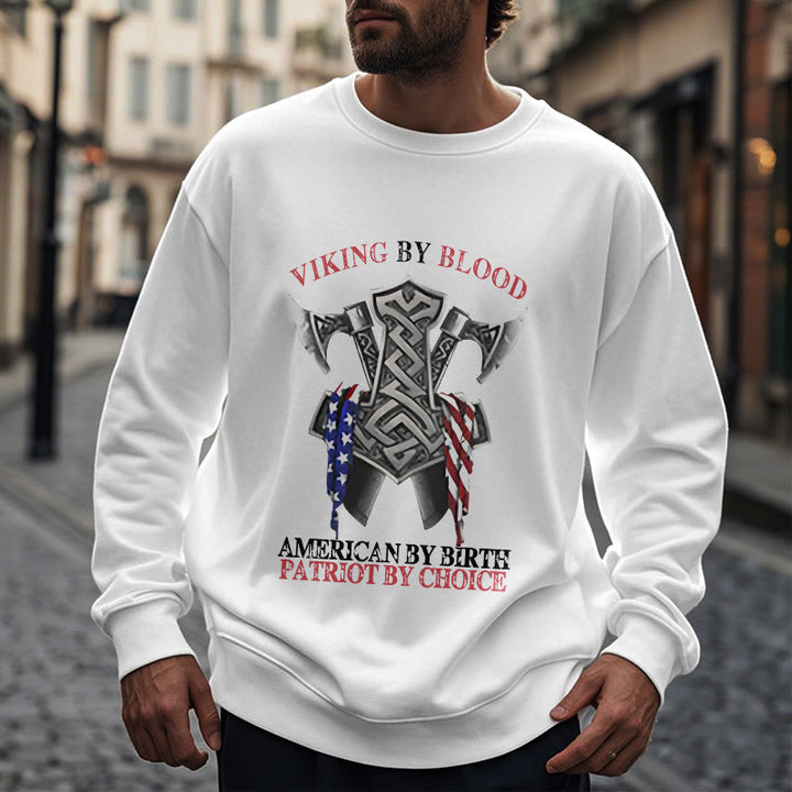 WorldNorse Viking By Blood Mjolnir Axe Celtic Knot Sweatshirt - image 14