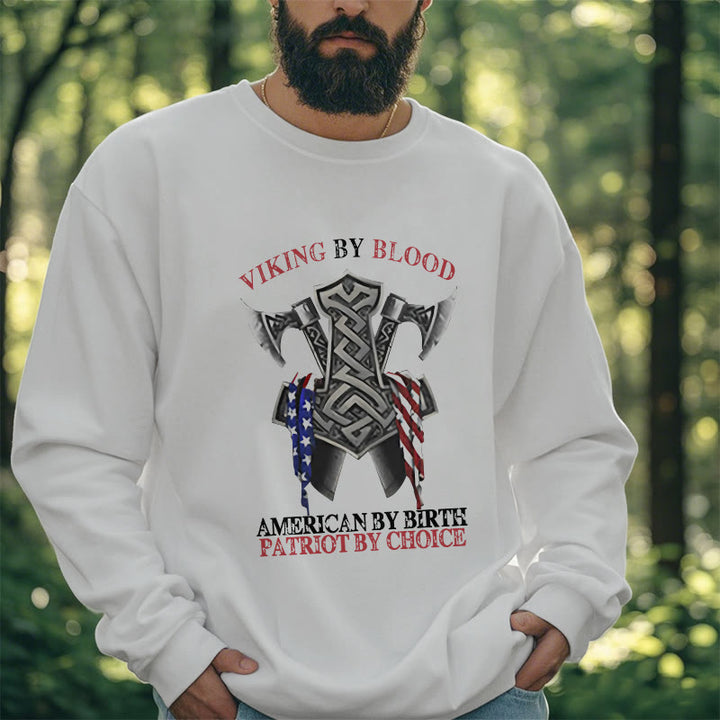 WorldNorse Viking By Blood Mjolnir Axe Celtic Knot Sweatshirt - image 13