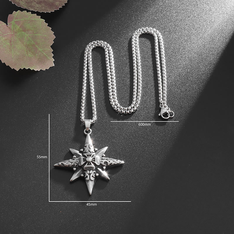 WorldNorse Star Compass Cross Necklace - image 5