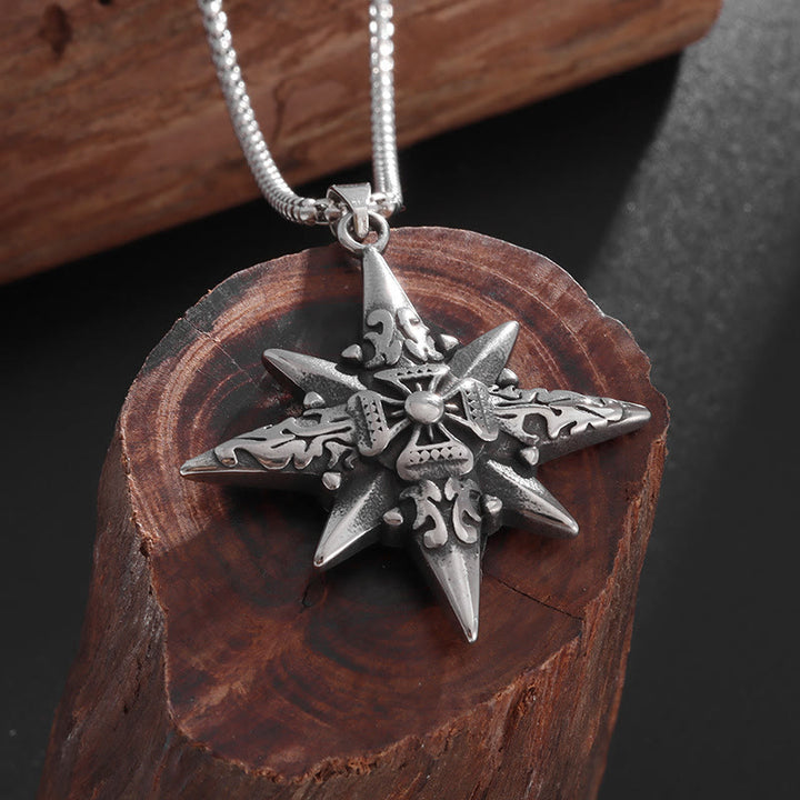 WorldNorse Star Compass Cross Necklace - image 4