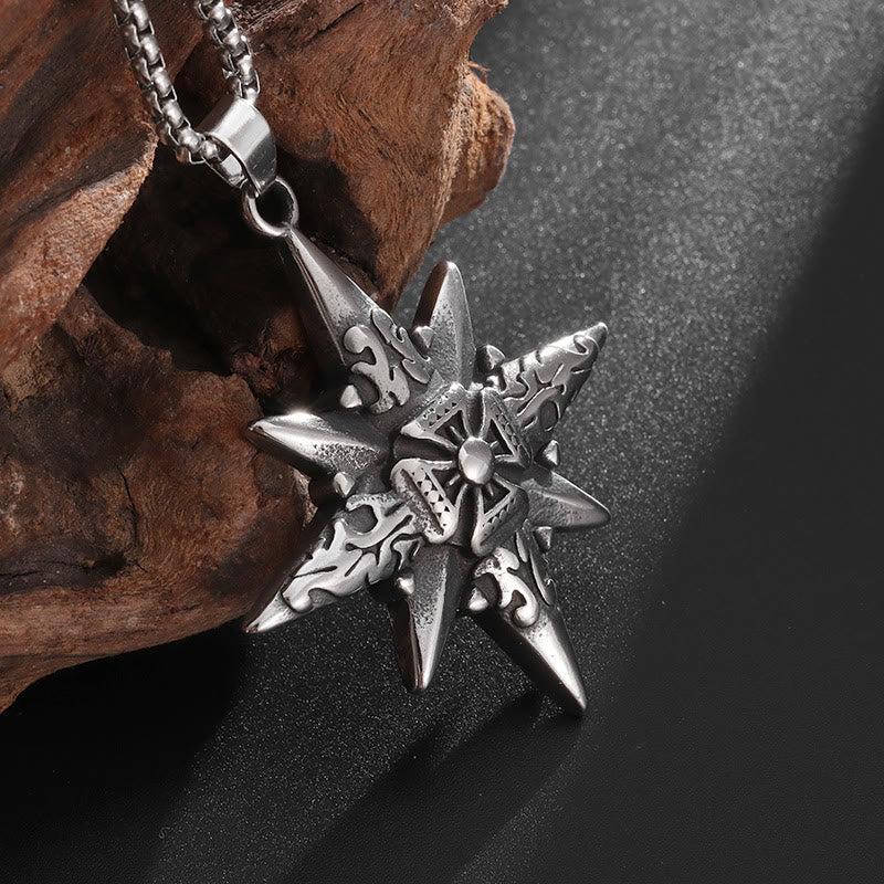WorldNorse Star Compass Cross Necklace - image 2