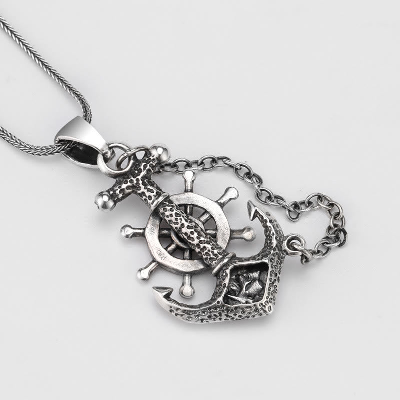 WorldNorse Marine Anchor Wheel Necklace - image 6