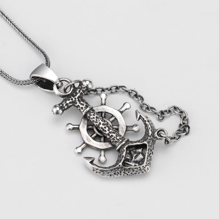 WorldNorse Marine Anchor Wheel Necklace - image 6