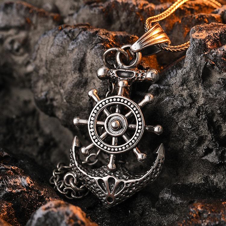 WorldNorse Marine Anchor Wheel Necklace - image 3