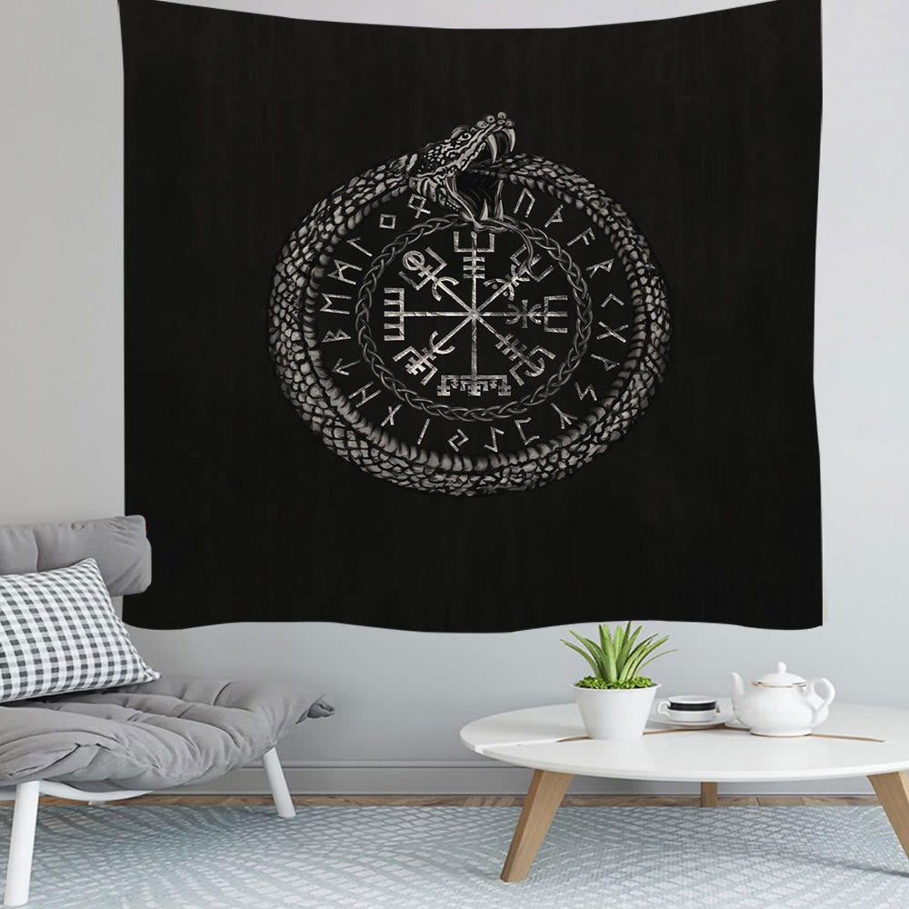 WorldNorse Viking Wolves Rune Tapestry - image 6