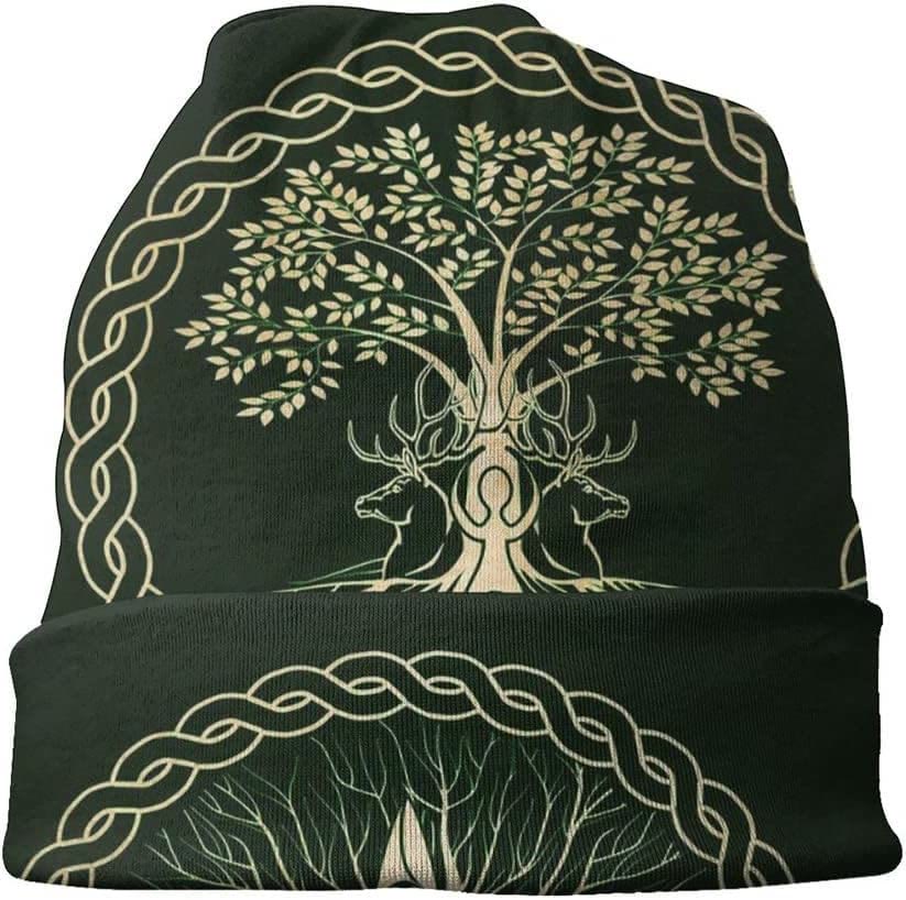 WorldNorse Tree Of Life Deer Beanie