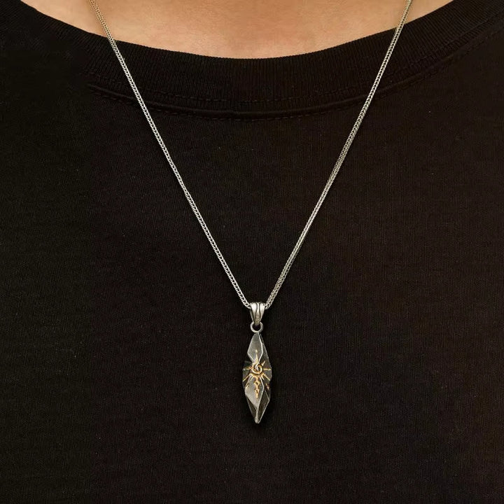 WorldNorse Wish Emblem Hammered Necklace - image 1