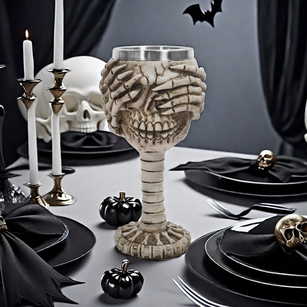 WorldNorse Skull Emoticons Mug / Goblet