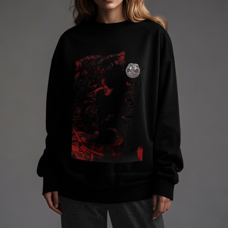 WorldNorse Viking Wolve Fenrir Blood Sweatshirt - image 7