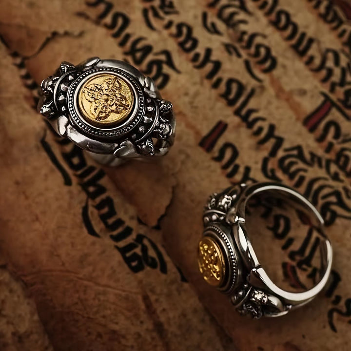 WorldNorse Rotatable Lotus Retro Ring - image 4