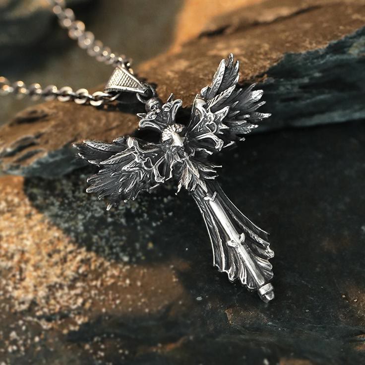 WorldNorse Eye Of Horus Cross Necklace - image 6