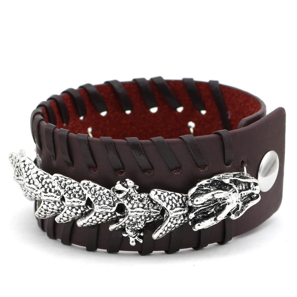 WorldNorse Norse Dragon Whip Stitch Bracelet - image 1