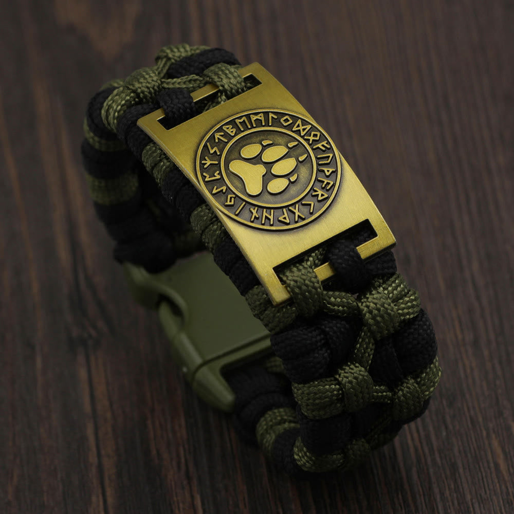 WorldNorse Viking Rune Braided Bracelet - Retro Bronze - image 1