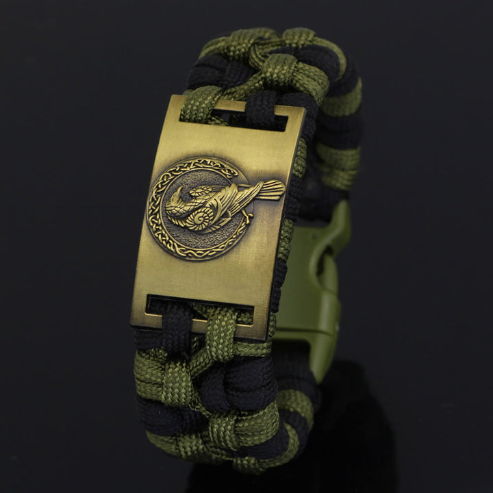 WorldNorse Braided Raven Paracord Bracelet - Retro Bronze - image 3
