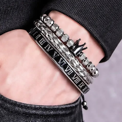 WorldNorse Royal Crown Roman Numeral Bracelet - image 14