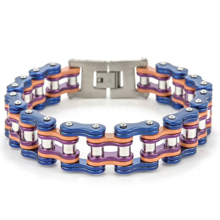 WorldNorse Stylish Motorcycle Chain Bracelet - Multicolor - image 2