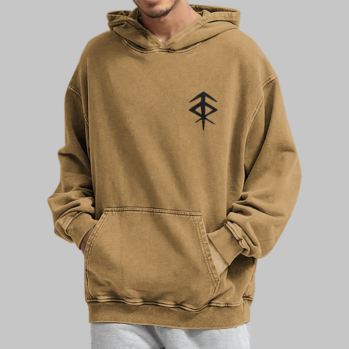 WorldNorse Vegvisir Double-Sided Print Washed Hoodie - image 30
