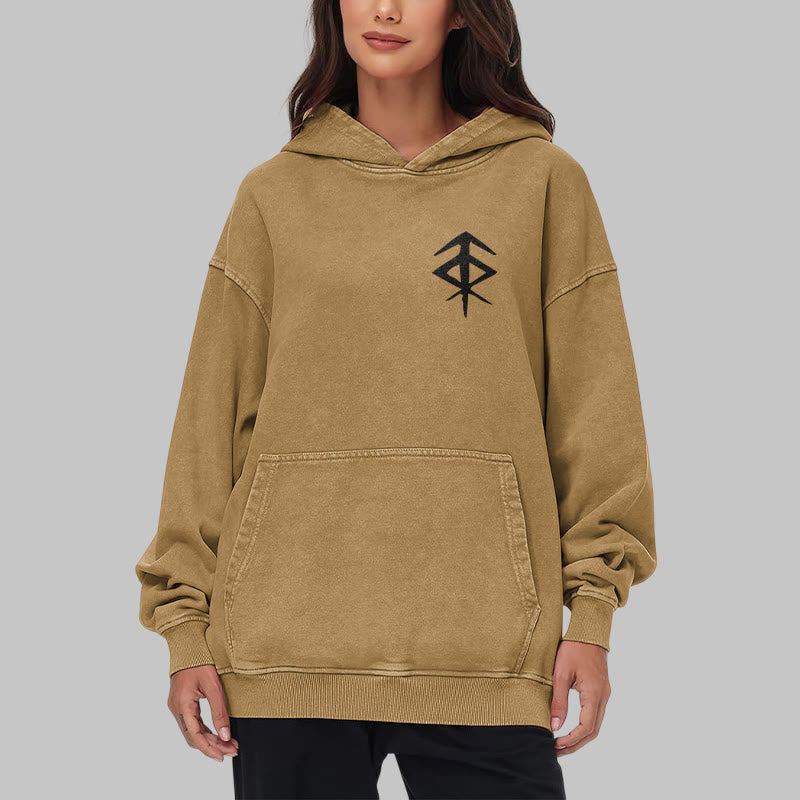 WorldNorse Vegvisir Double-Sided Print Washed Hoodie - image 33