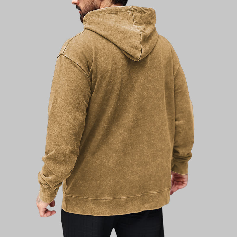 WorldNorse Tribal Bird & Viking Design Washed Hoodie - image 29