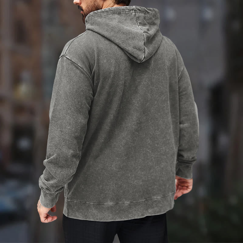 WorldNorse Raven Eagle Graphic Washed Hoodie - image 16