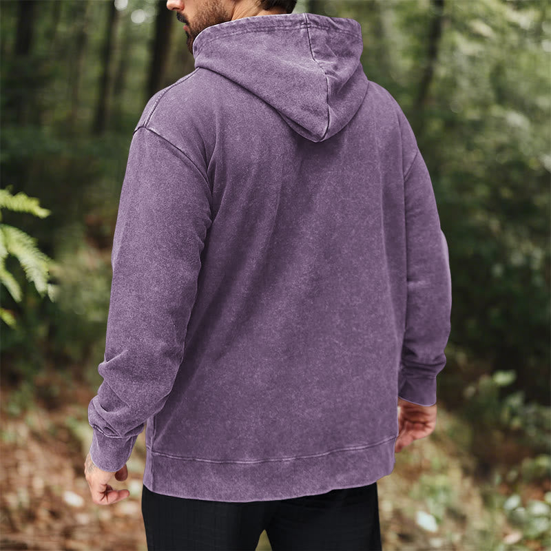 WorldNorse Yggdrasil Red Runes Viking Washed Hoodie - image 36