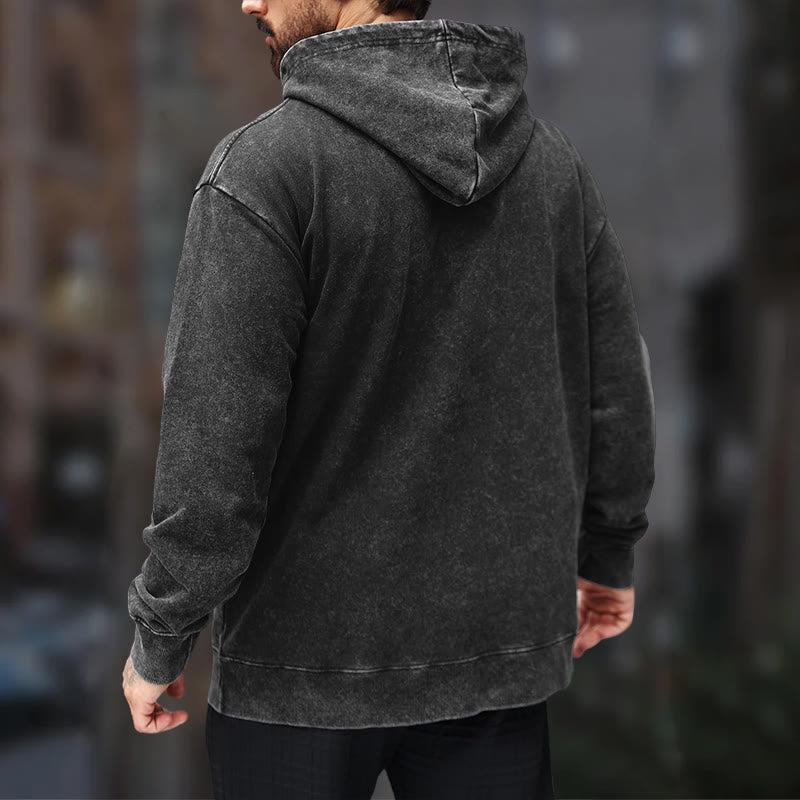 WorldNorse Victory Or Valhalla Warrior Washed Hoodie - image 9