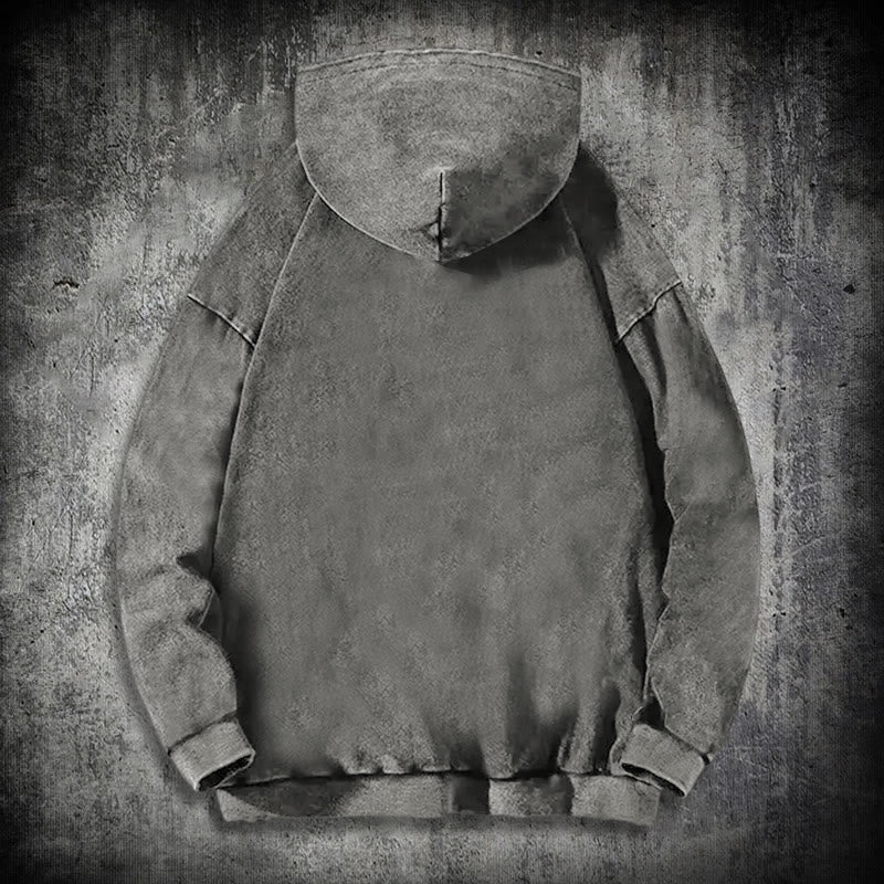 WorldNorse Viking Helm Of Awe Print Washed Hoodie - image 13