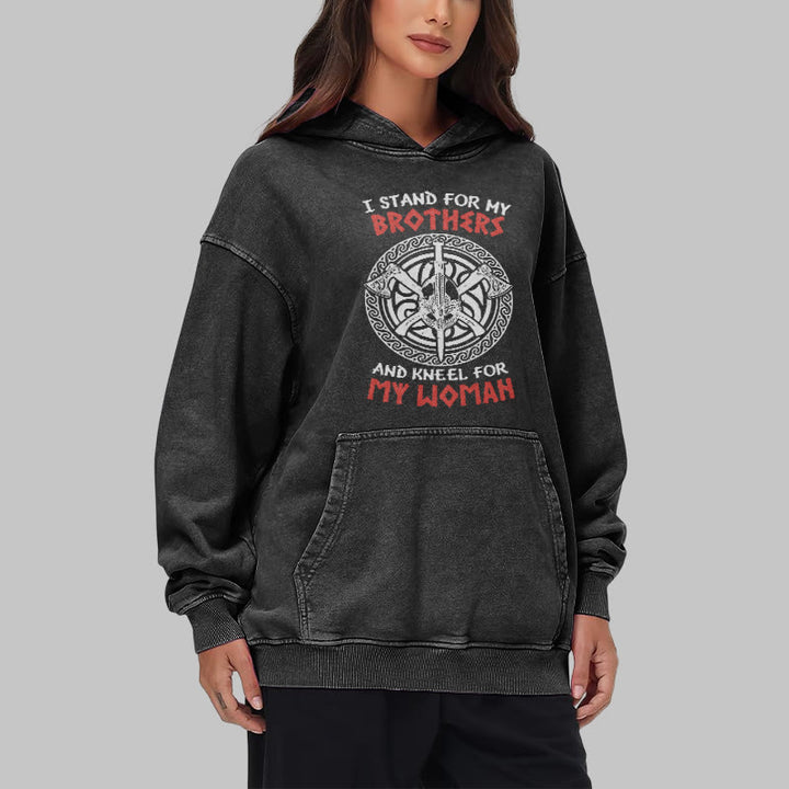 WorldNorse Viking Standbrothers Washed Hoodie - image 8