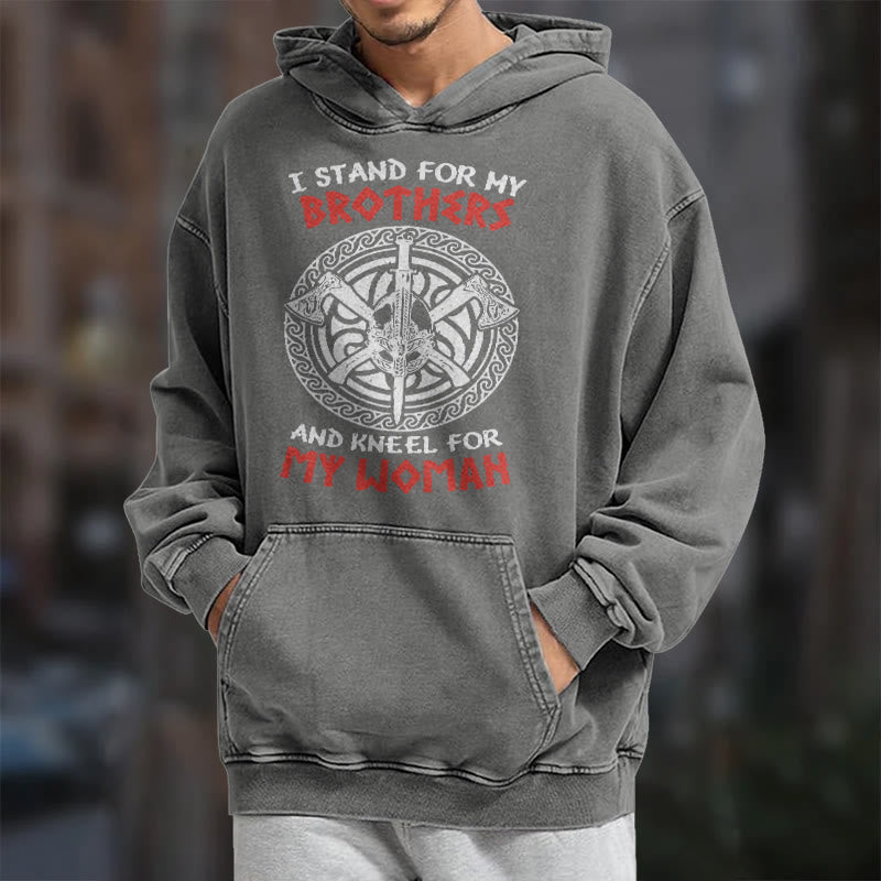 WorldNorse Viking Standbrothers Washed Hoodie - image 14
