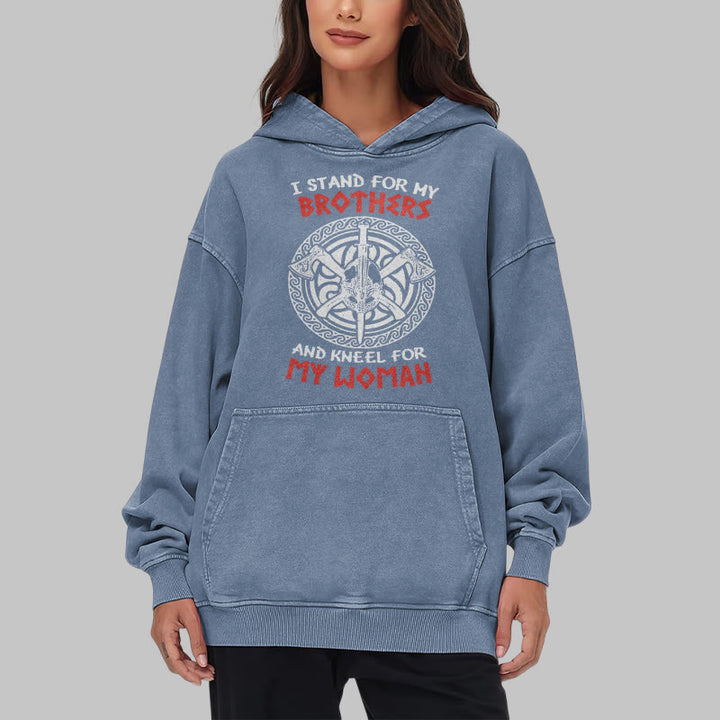 WorldNorse Viking Standbrothers Washed Hoodie - image 24