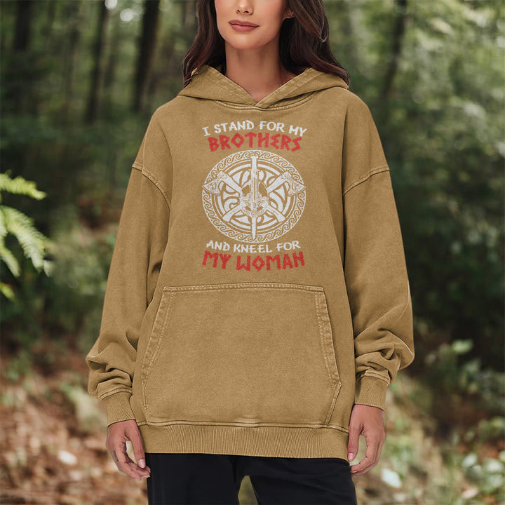 WorldNorse Viking Standbrothers Washed Hoodie - image 31