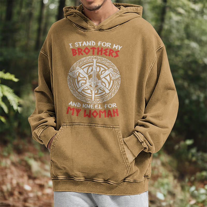 WorldNorse Viking Standbrothers Washed Hoodie - image 28