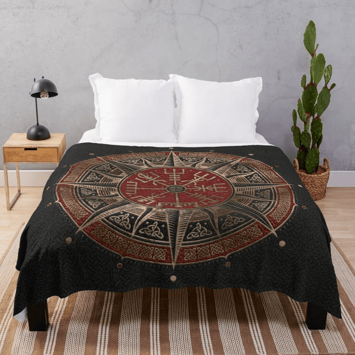 WorldNorse Wolves Vegvisir Blanket - image 9