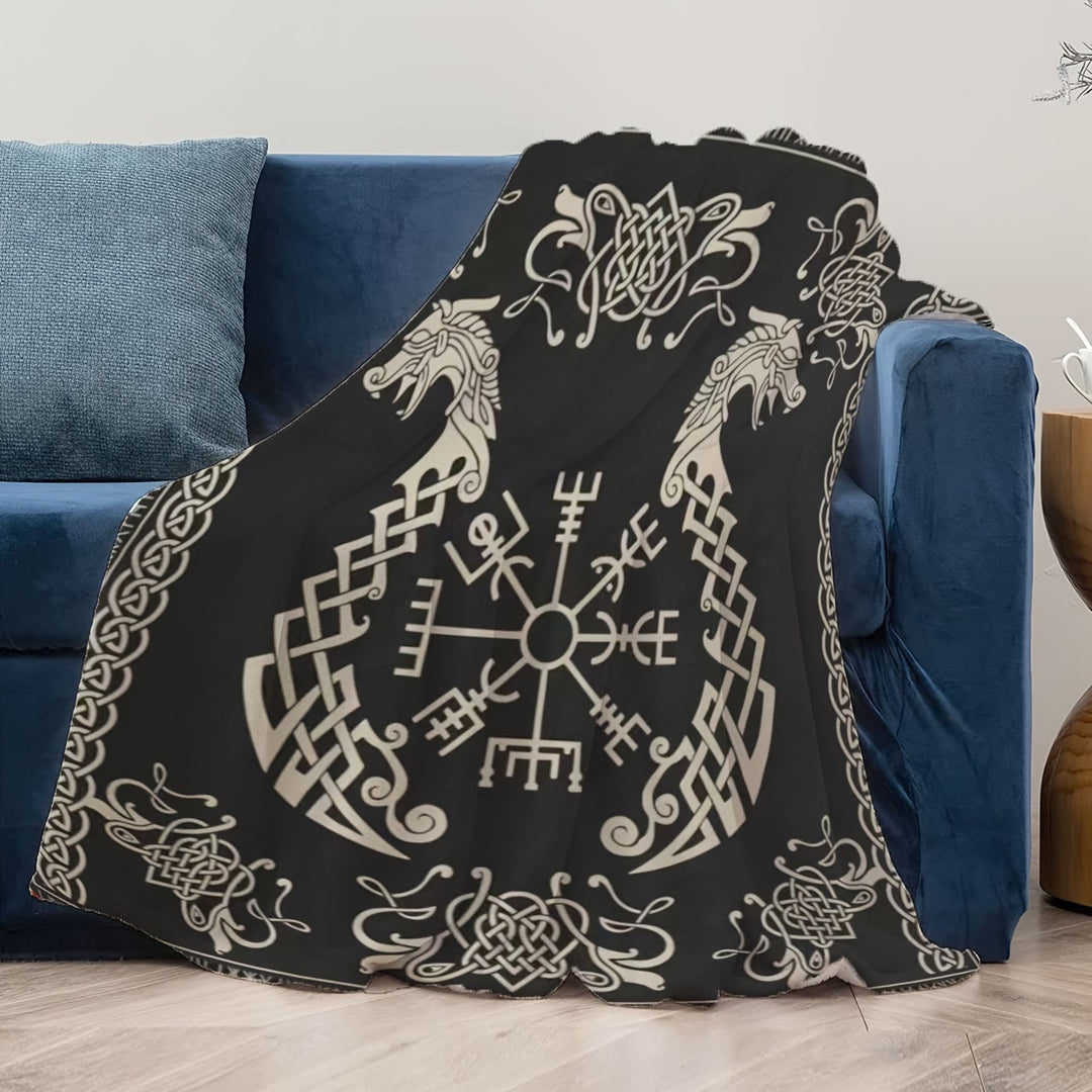 WorldNorse Vegvisir Norse Dragon Blanket - image 8