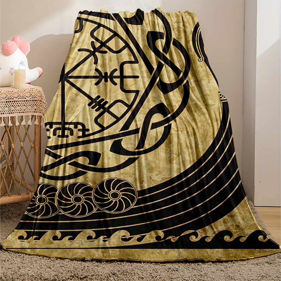 WorldNorse Vegvisir Norse Dragon Blanket - image 2