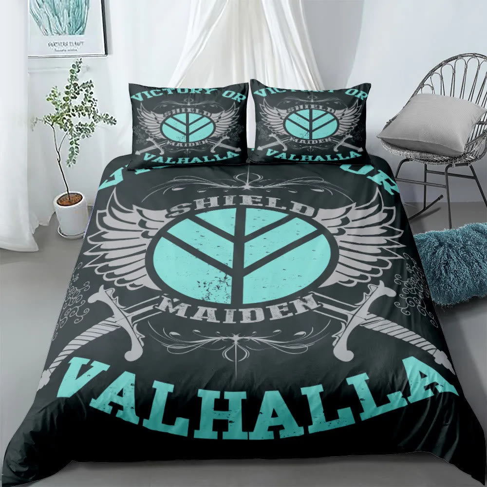 WorldNorse Valhalla Warrior Bedding Set - Valhalla - 260X240cm (1 Duvet Cover + 2 Pillow Case) - image 0