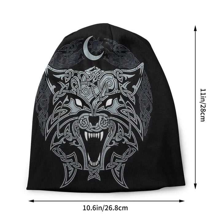 WorldNorse Wolves Celtic Gothic Beanie - image 2