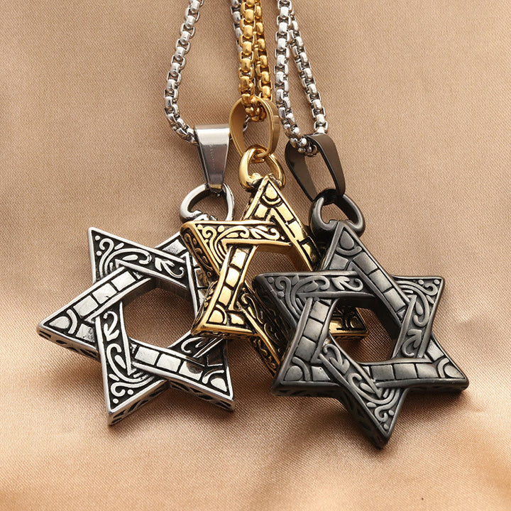 WorldNorse Unique Hexagram Necklace - image 9