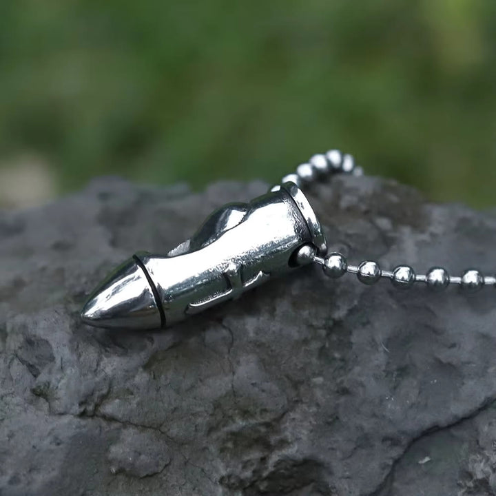 WorldNorse Skull Wrap Bullet Cross Necklace - image 6