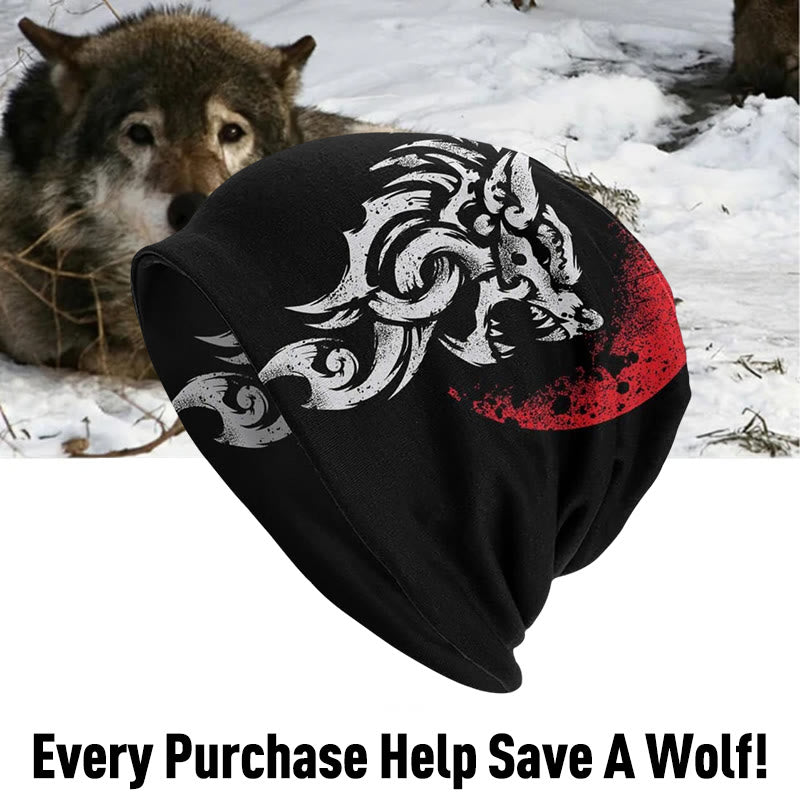 WorldNorse Nordic Wolf Street Beanie - Wolf - image 0