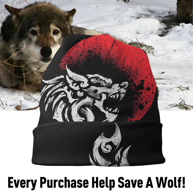 WorldNorse Nordic Wolf Street Beanie - image 1