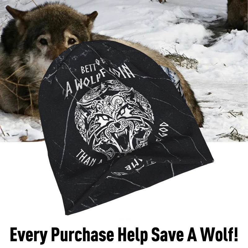 WorldNorse Better To Be A Wolf Of Odin Beanie - image 2