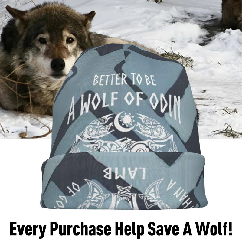 WorldNorse Odin Viking Norse Wolf Beanie - image 7
